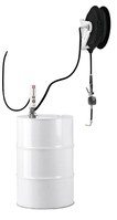 454605 - SAMOA Pumpmaster 2, 3:1 Ratio Air Operated Drum Bung Mounted Oil Pump Package for 205 Litre Drum with 10m Single Arm Hose Reel
