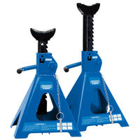 Draper Pair of Pneumatic Rise Ratcheting Axle Stands (5 Tonne per stand)